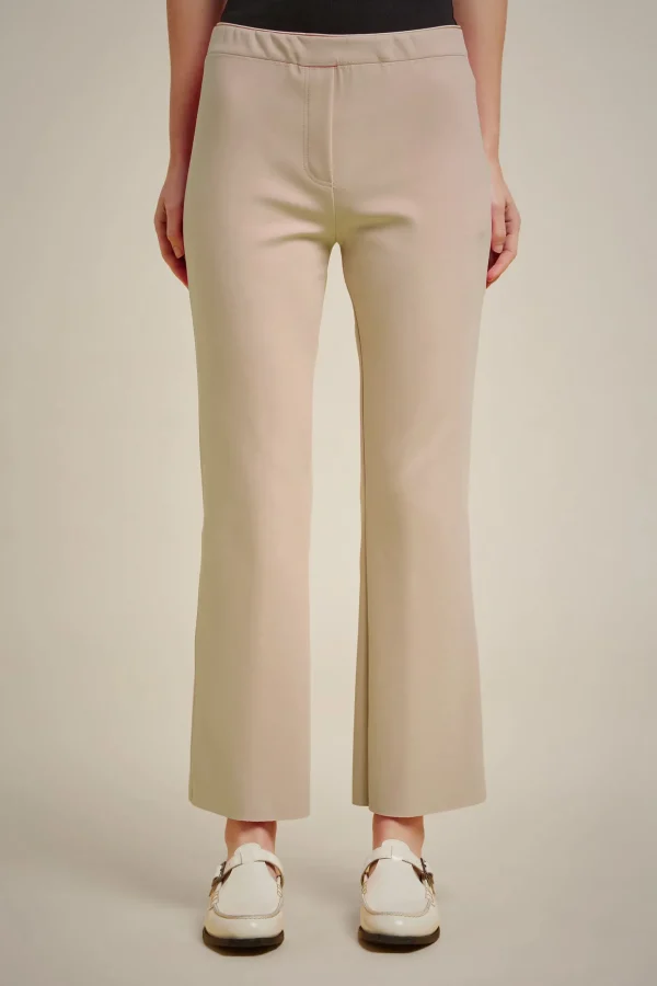 Shop Liviana conti Pantalone Svasato Rosa Ruby | Notte | Latte D'Avena | Nero