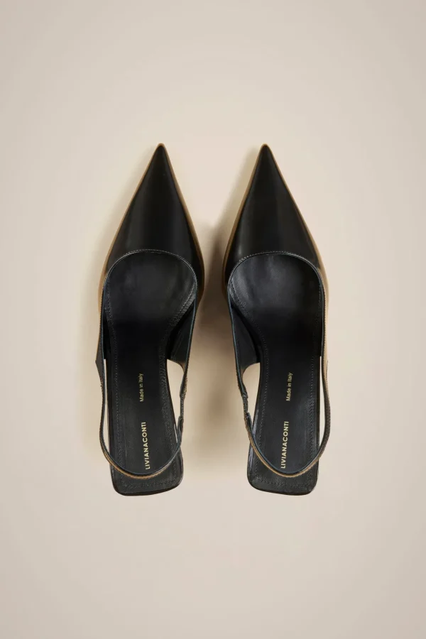 Cheap Liviana conti Pump Forma Sfilata Bianco | Nero
