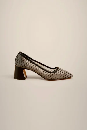 Clearance Liviana conti Pumps Rete Tecnica Nero