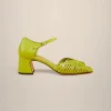 Sale Liviana conti Pumps Tomaia Intrecciata Clorofilla | Mostarda | Nero