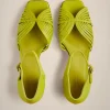 Sale Liviana conti Pumps Tomaia Intrecciata Clorofilla | Mostarda | Nero