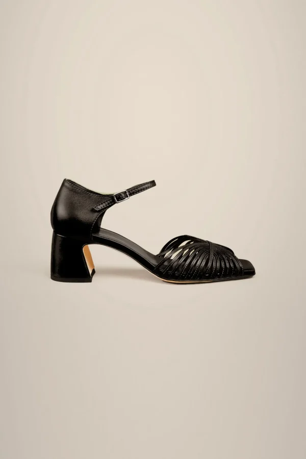 Sale Liviana conti Pumps Tomaia Intrecciata Clorofilla | Mostarda | Nero