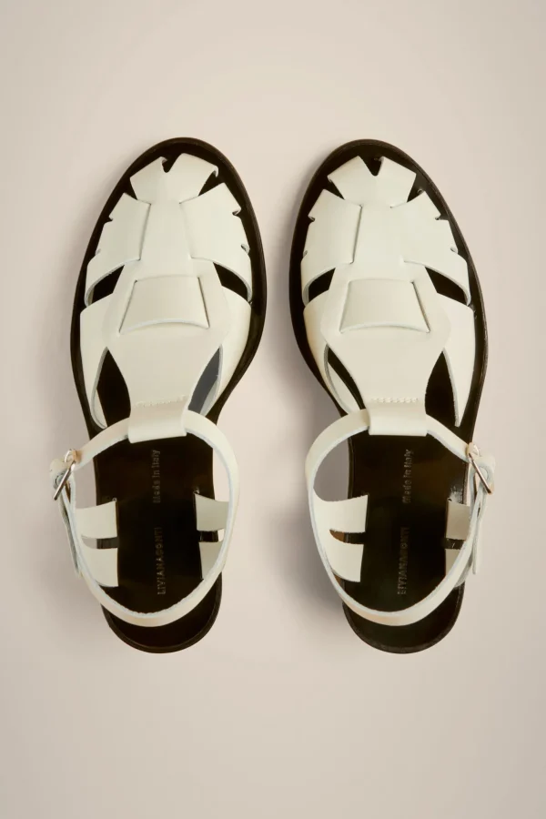 Clearance Liviana conti Sandalo Fisherman Bianco | Nero