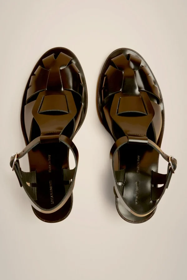 Clearance Liviana conti Sandalo Fisherman Bianco | Nero