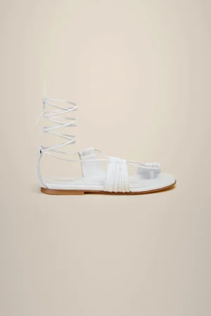 Shop Liviana conti Sandalo Flat Bianco | Nero