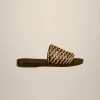 Fashion Liviana conti Sandalo Flat Nero/Sughero