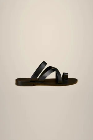 Clearance Liviana conti Sandalo Flat Incroci Nero