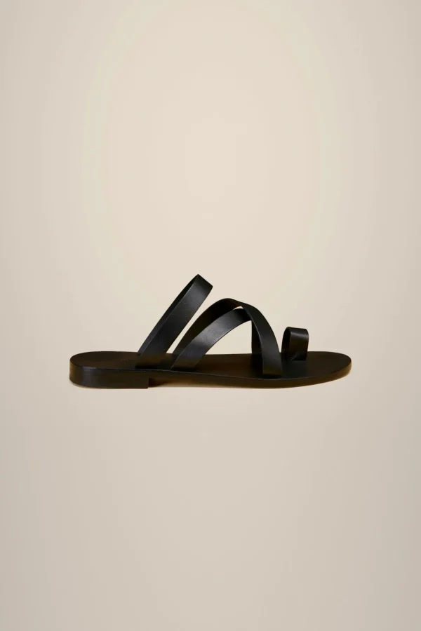 Clearance Liviana conti Sandalo Flat Incroci Nero