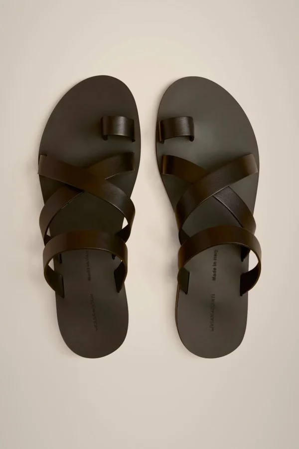 Clearance Liviana conti Sandalo Flat Incroci Nero