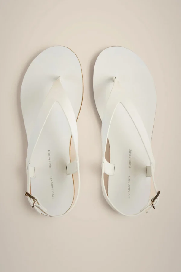 Flash Sale Liviana conti Sandalo Flat Infradito Bianco | Nero