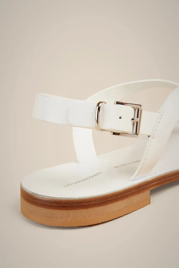 Flash Sale Liviana conti Sandalo Flat Infradito Bianco | Nero