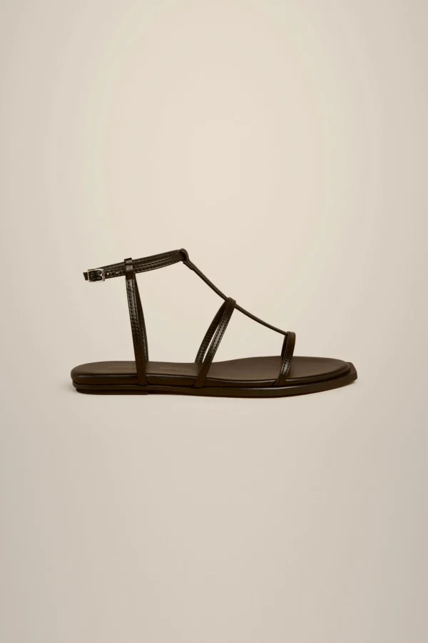 New Liviana conti Sandalo Flat T-Bar Nero