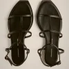 New Liviana conti Sandalo Flat T-Bar Nero