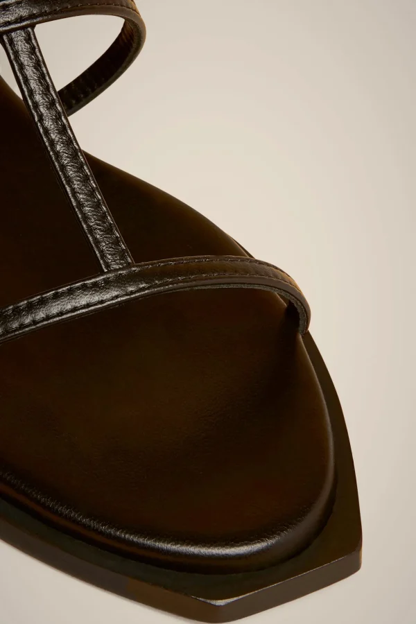 New Liviana conti Sandalo Flat T-Bar Nero