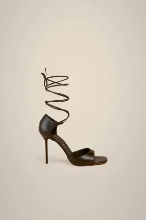 New Liviana conti Sandalo Laccio Cavig Nero
