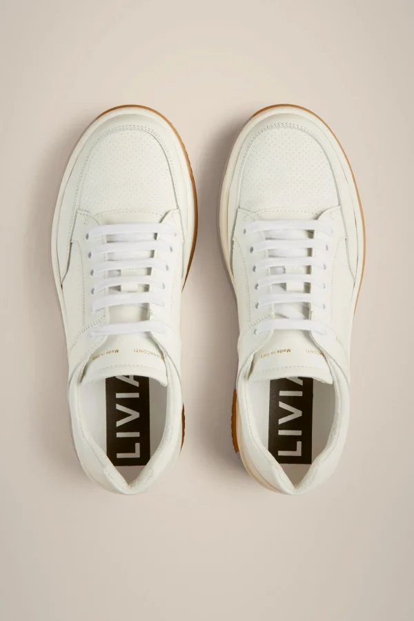 Shop Liviana conti Sneakers Allacciata Bianco
