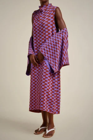 stola_jacquard_0.webp Cheap Liviana conti Stola Jacquard Onde Ruggine/Uva | Onde Uva/Mango
