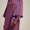Cheap Liviana conti Stola Jacquard Onde Ruggine/Uva | Onde Uva/Mango