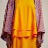 Cheap Liviana conti Stola Jacquard Onde Ruggine/Uva | Onde Uva/Mango