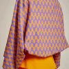 Cheap Liviana conti Stola Jacquard Onde Ruggine/Uva | Onde Uva/Mango
