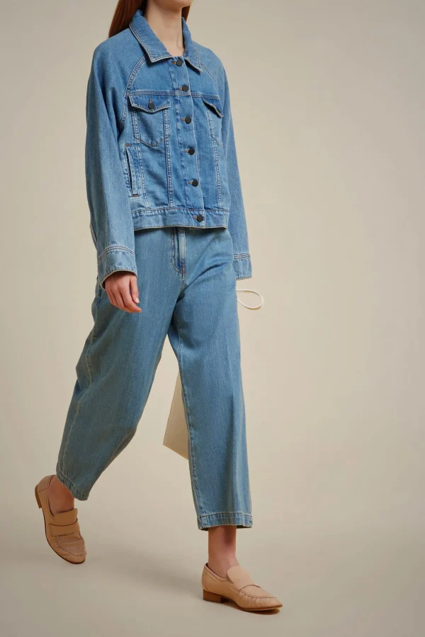 Fashion Liviana conti Straight Fit Denim Mid Blu Denim