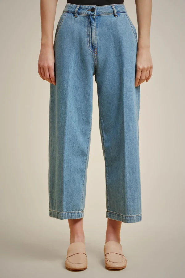 Fashion Liviana conti Straight Fit Denim Mid Blu Denim