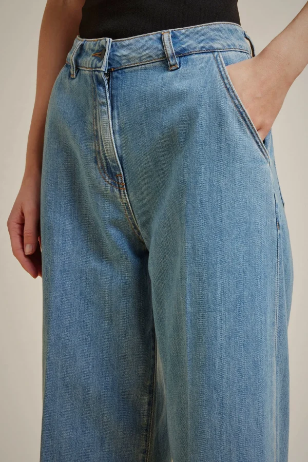 Fashion Liviana conti Straight Fit Denim Mid Blu Denim