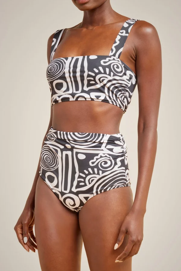 top_bikini_fascia_1.webp Best Liviana conti Top Bikini Fascia Graffito Nero/Bianco