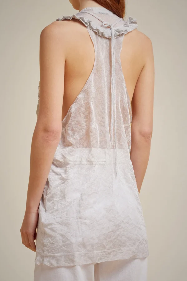 Shop Liviana conti Top Rouches Bianco