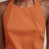 Sale Liviana conti Top Schiena Nuda Geranio | Bosco | Nocciolata