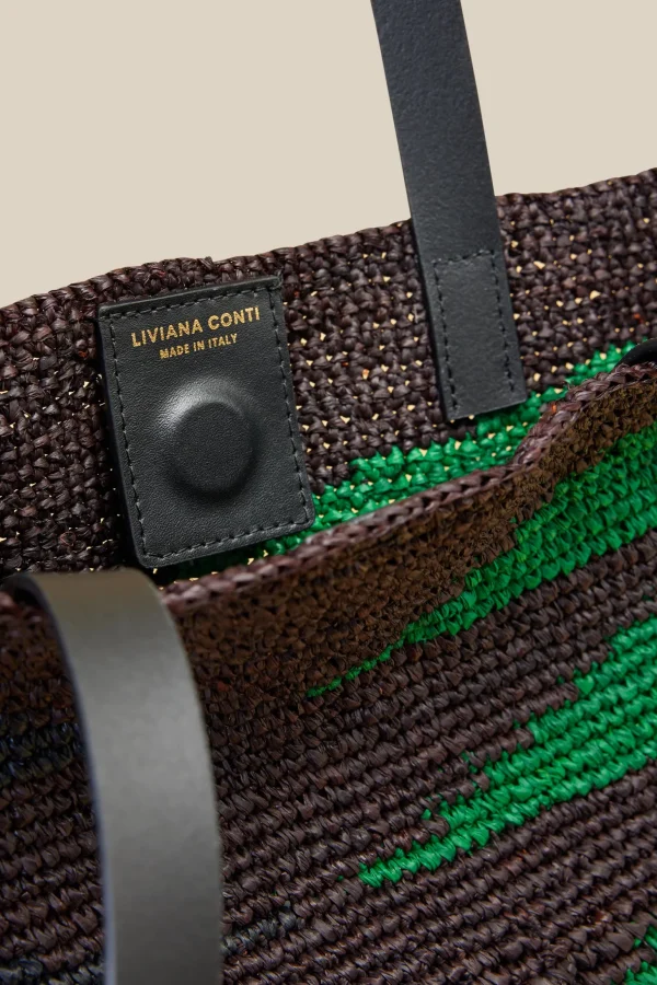 Cheap Liviana conti Tote Pattern Geometr Nero/Moro/Aloe