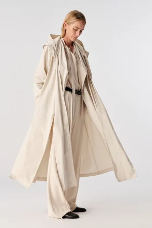 trench_con_cappuccio_0.webp Hot Liviana conti Trench Con Cappuccio Pomice | Notte