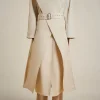 Hot Liviana conti Trench Con Cappuccio Pomice | Notte