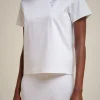 Hot Liviana conti T-Shirt Borchie Bianco | Nero