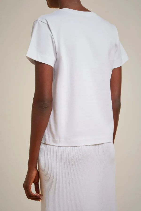 Hot Liviana conti T-Shirt Borchie Bianco | Nero