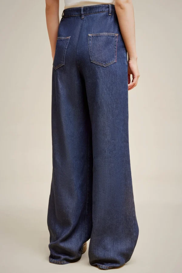 Best Sale Liviana conti Wide-Leg Jeans Denim Blu Scuro