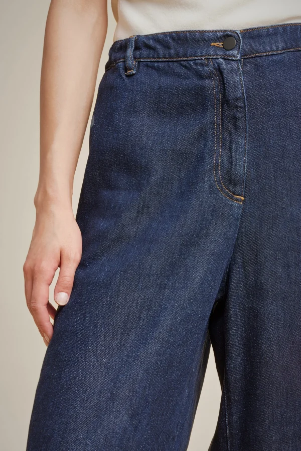 Best Sale Liviana conti Wide-Leg Jeans Denim Blu Scuro